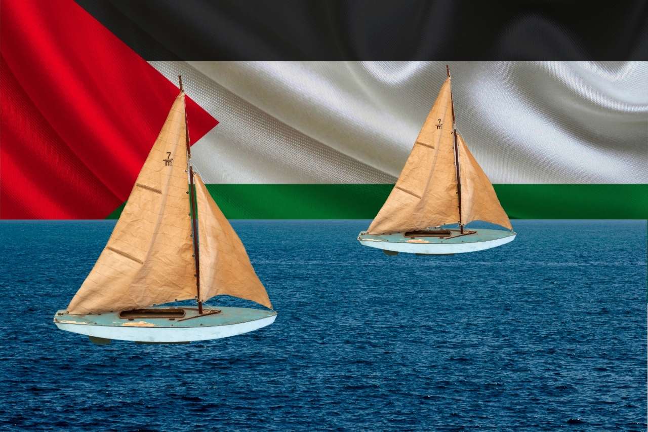 Sumud Flotilla sailing in solidarity with the Palestinian people to break the Gaza blockade